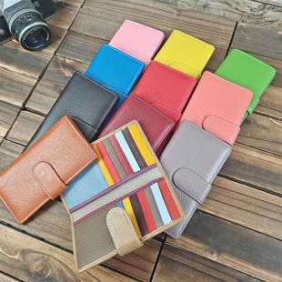 外贸库存女士真皮卡片包男士头层牛皮功能小包尾货清仓处理