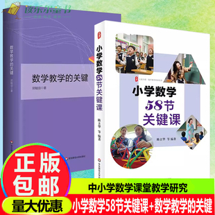 数学教学的关键+小学数学58节关键课 分析评论义务教育数学课程标准 数学教学培训用书 华东师范大学出版社