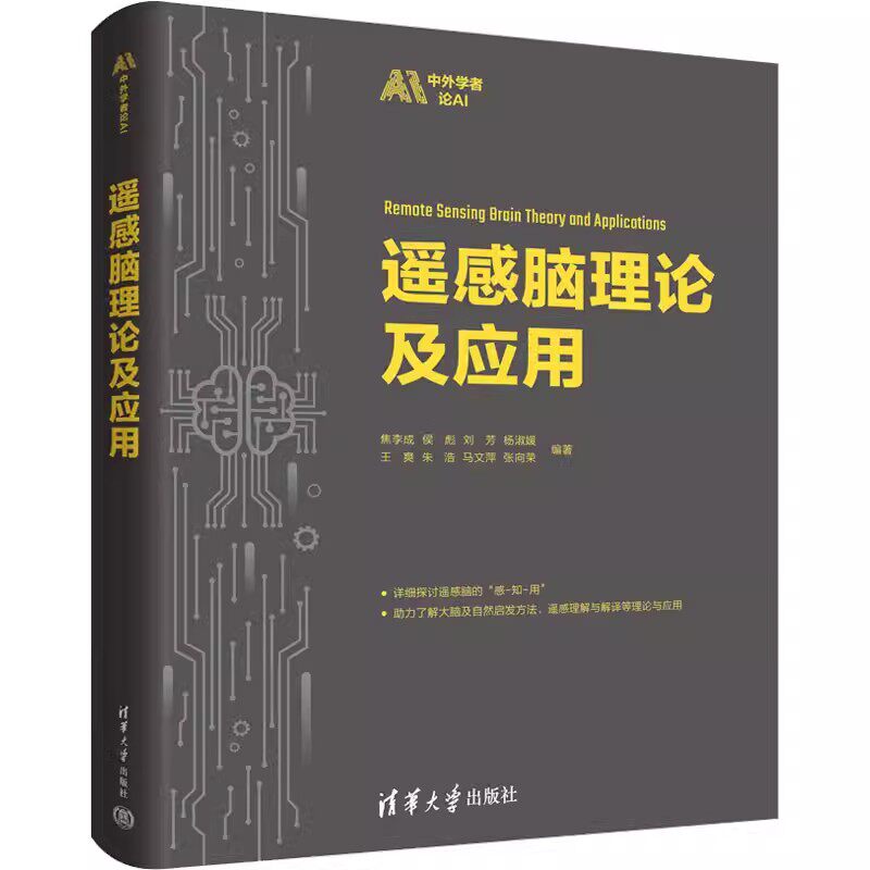 官方正版 中外学者论AI：遥感脑理论及应用 焦李成 侯彪 刘芳 杨淑媛 王爽 朱浩 马文萍 张向荣编著 清华大学出版社