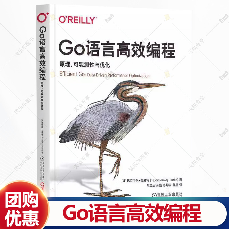 Go语言高效编程 原理 可观测性与优化 巴特洛米普洛特卡 叶志远 Go语言编程书 Go语言效率模式技巧大全 go语言教材书籍