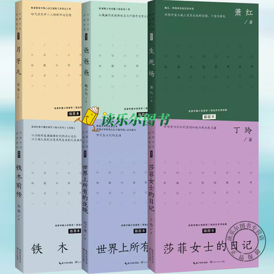 名家中篇小说6册 世界上所有的夜晚迟子建+生死场萧红+老舍月牙儿我这一辈子+孙犁铁木前传村歌+爸爸爸韩少功+丁玲莎菲女士的日记