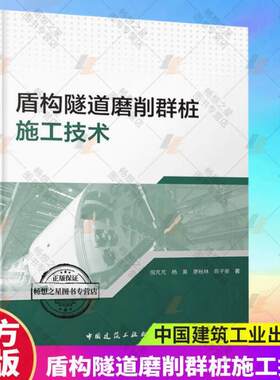 正版 盾构隧道磨削群桩施工技术 倪芃芃 杨昊 廖秋林 陈子豪 著 钢筋混凝土群桩刀具磨损及预测 中国建筑工业出版社9787112298037