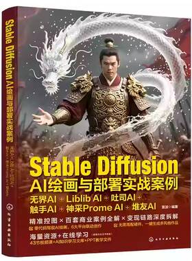 Stable Diffusion AI绘画与部署实战案例 无界AI Liblib AI 吐 触手AI 神采Prome AI 堆友AI 数字艺术多平台部署案例解析指南书籍
