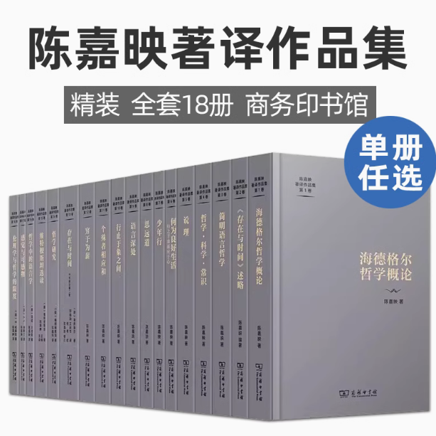 正版 陈嘉映著译作品集系列套装18册思远道/伦理学与哲学的限度/哲学研究/行止于象之间/海德格尔哲学概论/存在与时间等商务印书馆