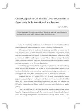 What should the world do? :on covid-19 and globalization _ 政治书籍正版外文出版社