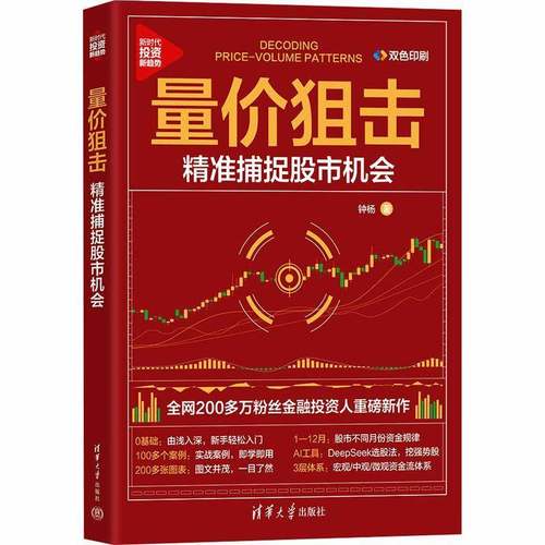 量价狙击-精准捕捉股市机会 新手入门 100多个案例 即学即用200多张图表 股市不同月份资金规律 AI工具书籍