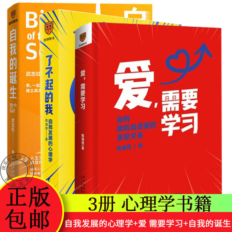 正版 了不起的我 自我发展的心理学+爱 需要学习+自我的诞生3册 发展心理学入门书籍 发现那些让你痛苦的问题 社会心理 书