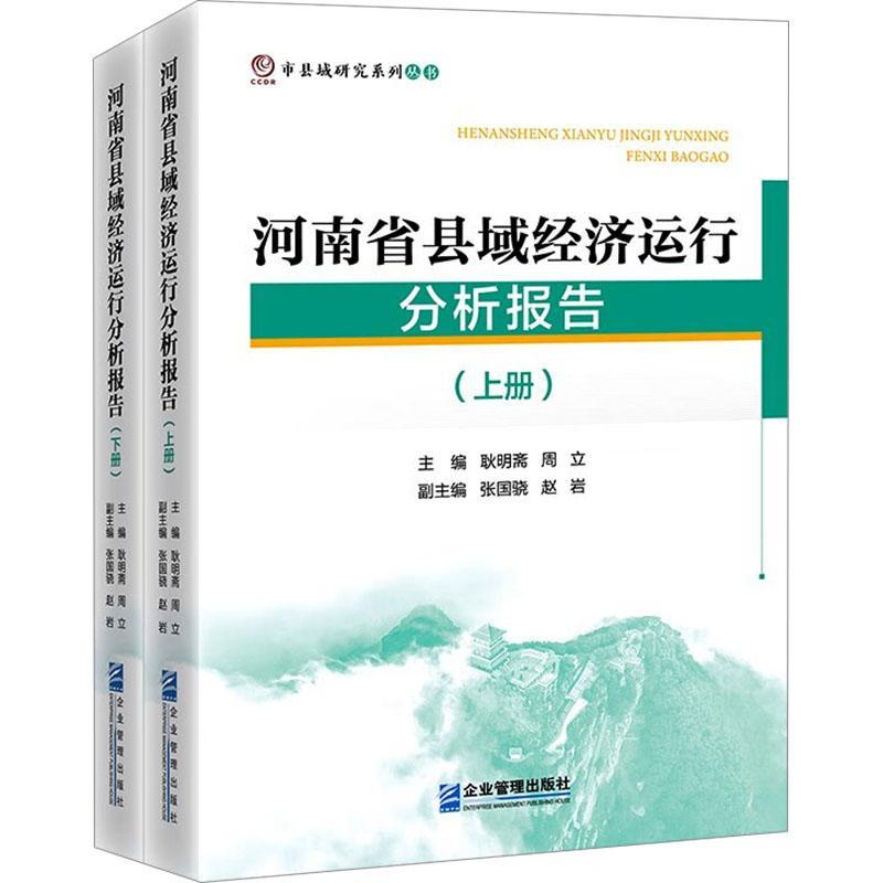 河南省县域经济运行分析报告 耿明斋 经济书籍企业管理出版社