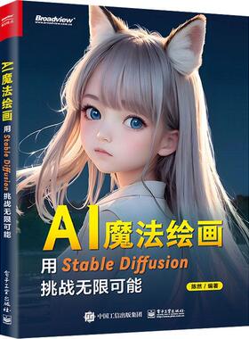 AI魔法绘画：用Stable Diffusion挑战无限可能 陈然 SD书 AI绘画书 模型训练提示词 商业设计 电子工业出版社