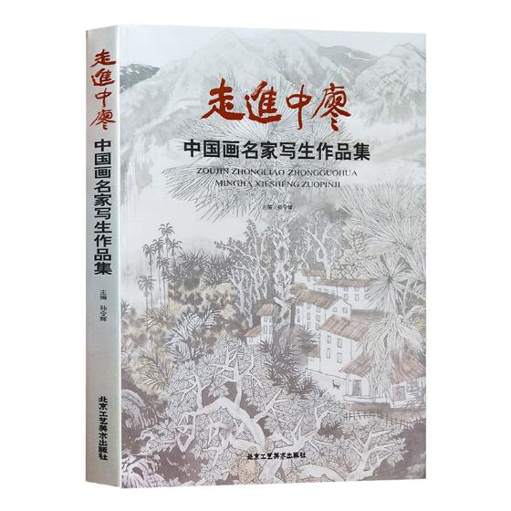 正版包邮 花鸟画 走进中廖中国画名家写生作品集 山水画 人物画 工笔画教程教材书 国画绘画书籍 北京工艺美术出版社