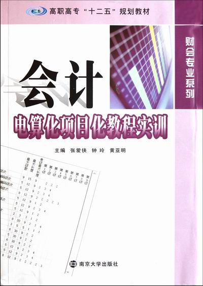 会计电算化项目化教程实训 张爱侠 会计电算化 书籍