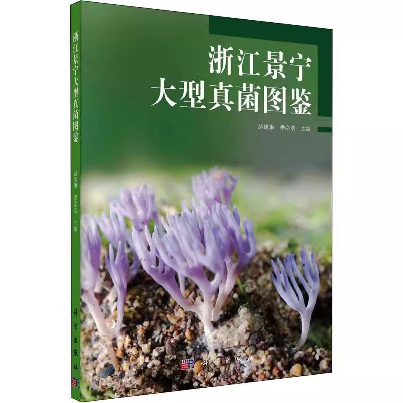 浙江景宁大型真菌图鉴赵瑞琳季浩短链蘑菇因特农蘑菇贵州蘑菇景宁蘑菇小白蘑菇假紫红蘑菇科学出版社 9787030673862