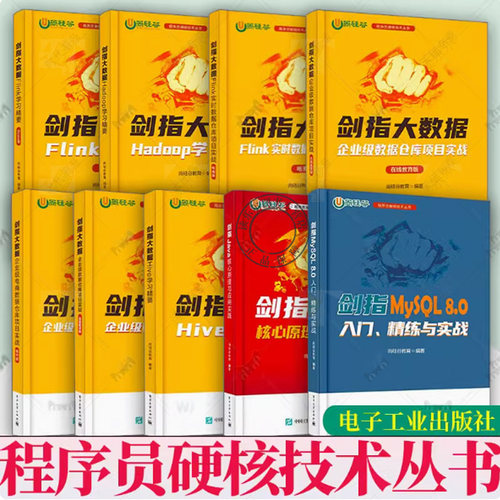 程序员硬核技术丛书剑指大数据Hive学习精要企业级数据仓库项目实战金融租赁版电商版精华版Hadoop在线教育版Scala版Java核心原理