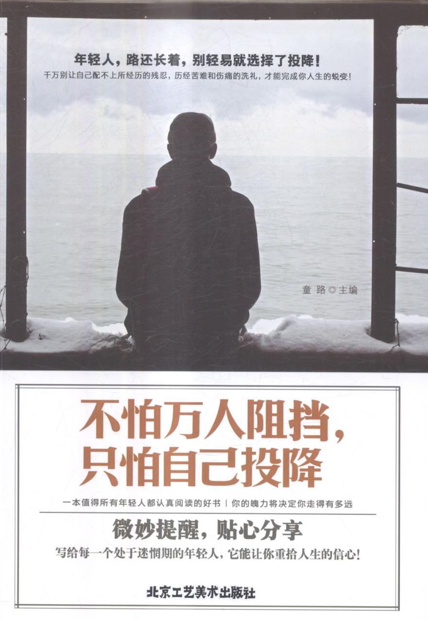 不怕万人阻挡只怕自己投降 童路 北京工艺社 爱情小说 书籍