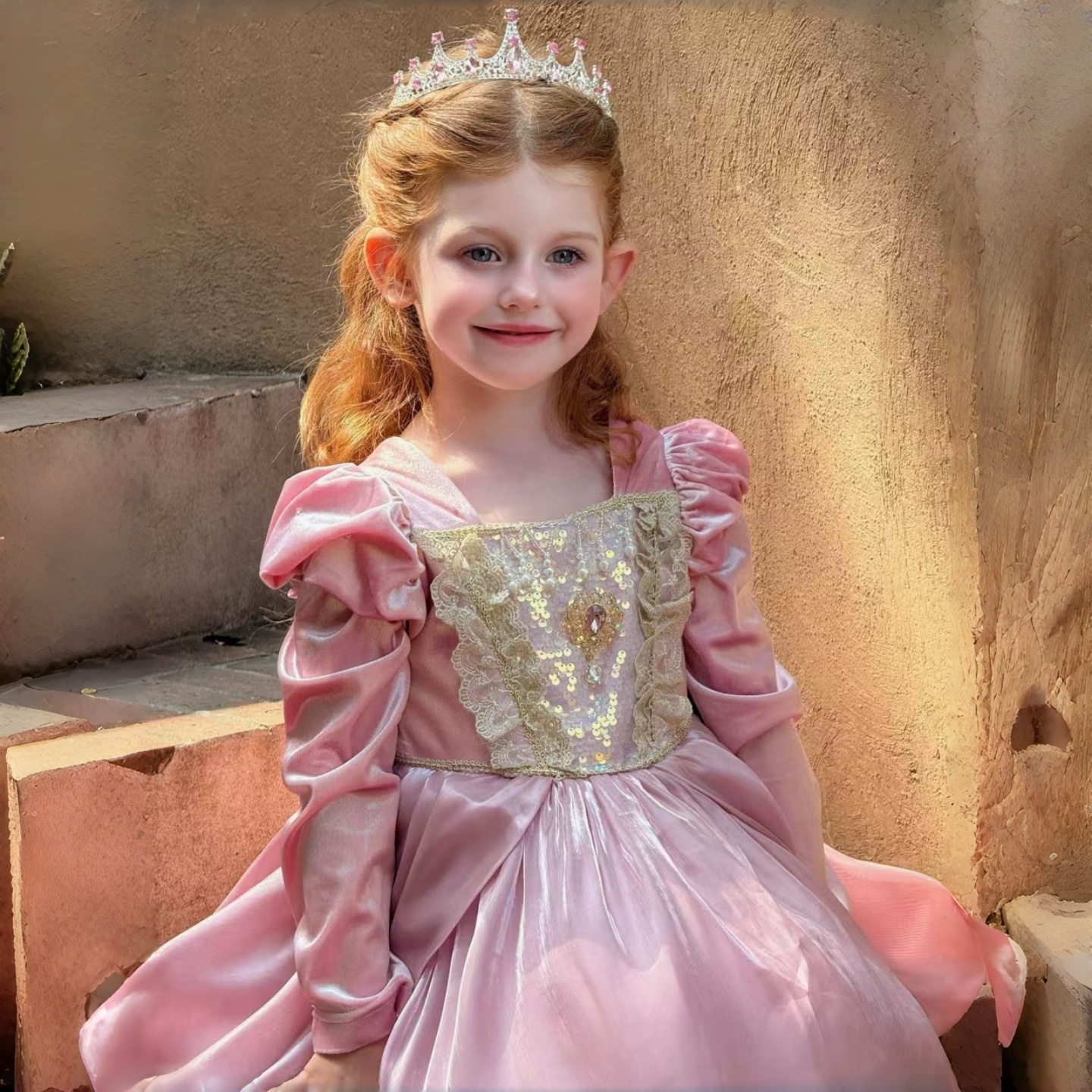 女童美人鱼公主裙秋冬儿童礼服裙