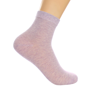 浪莎女袜子纯棉中筒袜春秋吸湿排汗全棉纯色女士防臭透气四季棉袜