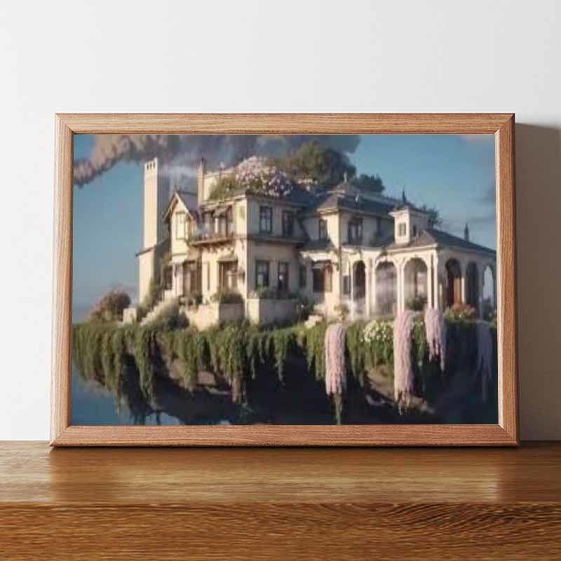 原神提瓦特大陆搞笑挂画书法字画风景装饰画创意礼物北欧风挂墙横