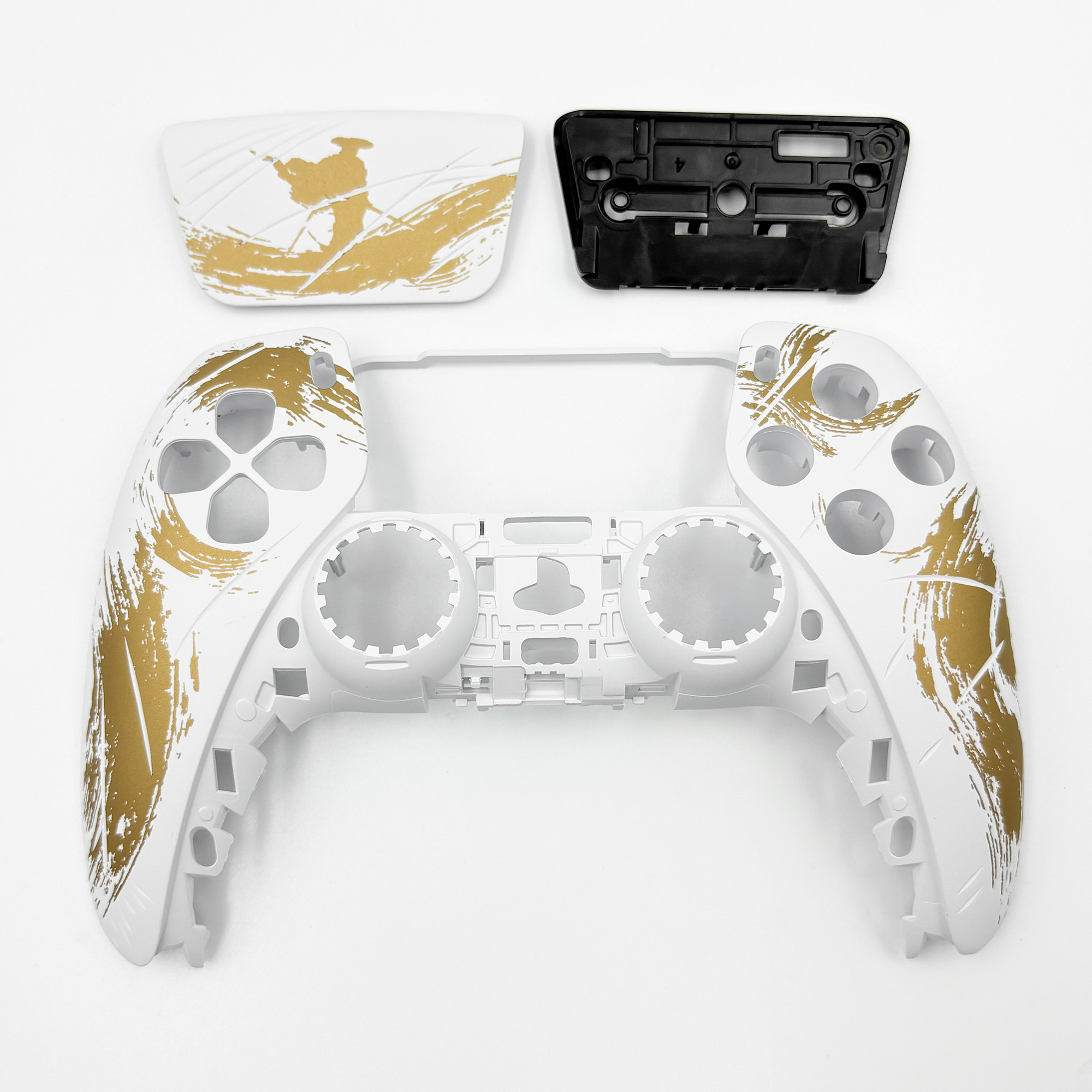 PS5手柄外壳羊蹄山之魂剑痕主题替换壳DIY改装面壳ds5手柄面壳PC