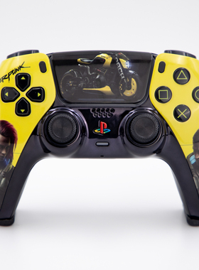 PS5手柄tmr电磁摇杆赛博朋克2077主题游戏ds5二手原装DIY改装手柄