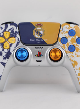 PS5手柄tmr电磁摇杆原装手柄皇马主题PC用原装手柄ds5二手改装