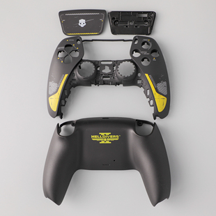 PS5手柄外壳绝地潜兵主题外壳替换壳DIY改装ds5手柄面壳触摸板