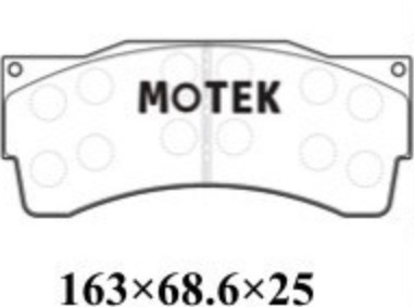 MOTEK之家魔铁高性能刹车片ST600刹车皮AP9665 6230