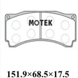 MOTEK之家魔铁RS800刹车片AP9660竞技刹车皮