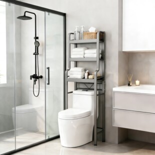 卫生间置物架落地多层马桶上方收纳架浴室厕所后空隙马桶置物架子