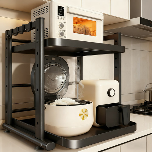 微波炉置物架厨房多功能收纳支架