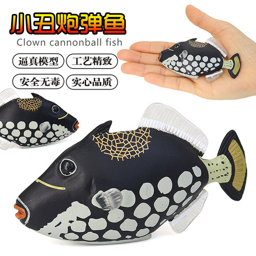仿真海洋动物塑胶实心炮弹鱼玩具
