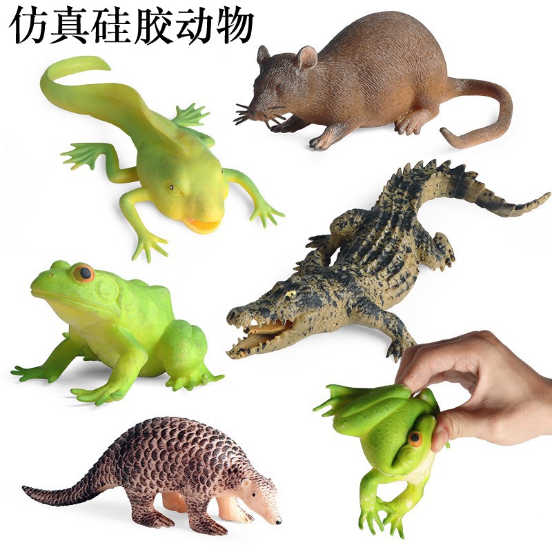 仿真爬行动物硅胶柔软老鼠青蛙