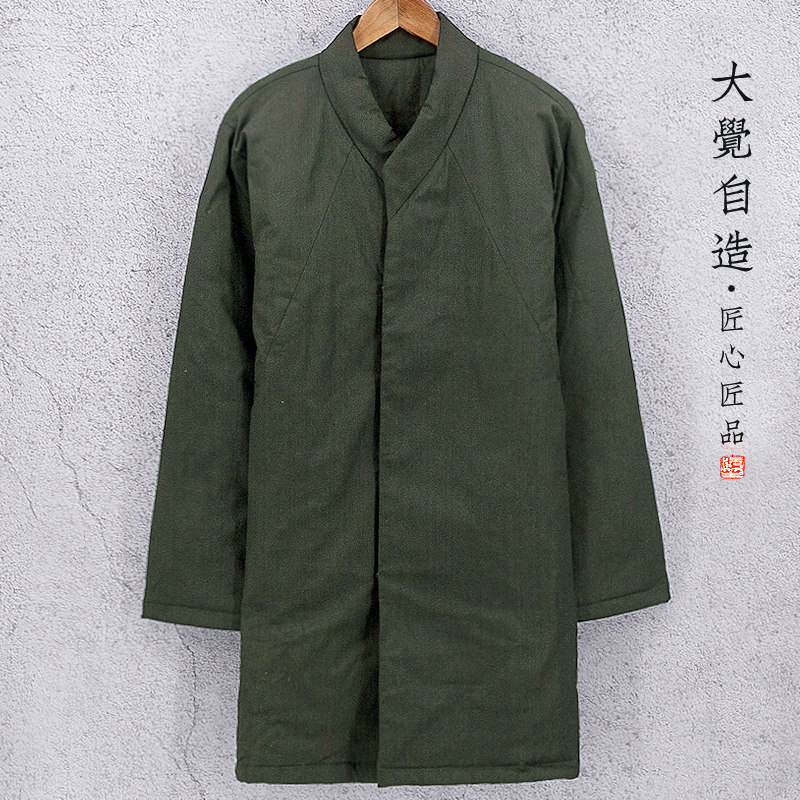 冬季复古纯棉立领中国风青年外套
