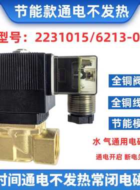节能电磁阀2231015水阀控制气阀4分1寸可长时间通电AC220V DC24V