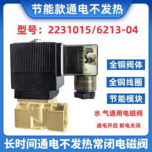 DC24V 节能电磁阀2231015水阀控制气阀4分1寸可长时间通电AC220V