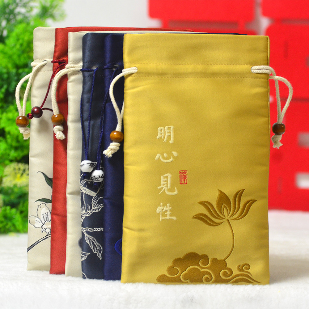 2025高档丝绣手机包佛珠文玩收纳