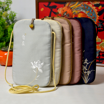 中式手机包女单肩斜挎包迷你收纳
