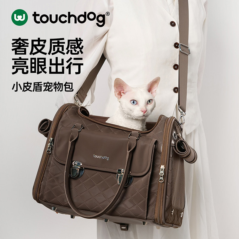 Touchdog它它猫包外出便携宠物包猫咪背包出行斜挎包狗狗单肩背包