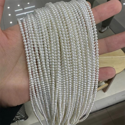 淡水ak珍珠项链近正圆小米链强光