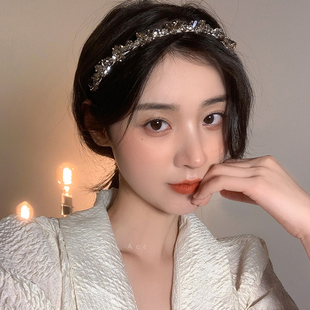 韩国锆石发箍女款 高级感气质发饰仙气森系百搭头箍 2025年网红新款