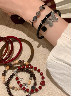 编织绳复古国风气质闺蜜手链潮