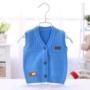 Áo vest bé gái mùa xuân và mùa thu bé trai phiên bản Hàn Quốc của áo vest cotton Quần áo trẻ sơ sinh vest bé gái mùa xuân - Áo ghi lê áo thun bé trai