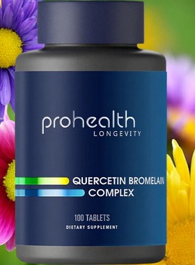 美国ProHealth Quercetin/Bromelain Complex 槲皮素/菠萝蛋白酶