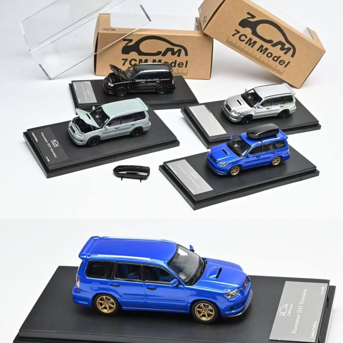 现货7CM Model1/64 Subaru ForesterSG9斯巴鲁森林人合金汽车模型