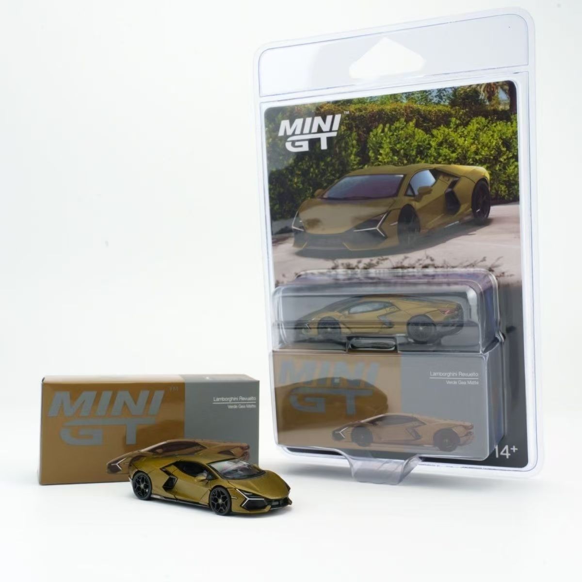 MINIGT 1:64 #1136 兰博基尼 Revuelto 新大牛 哑光绿 合金车模图片