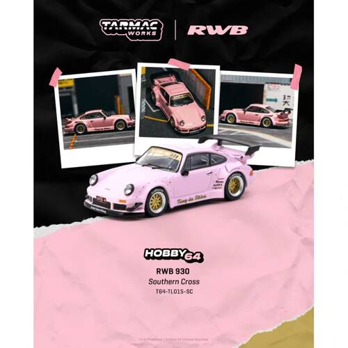 TW 1:64 RWB 930 Southern Cross 保时捷宽体 合金车模