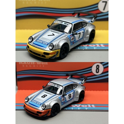 现货Model Model MM 1:64 保时捷 RWB 964 合金汽车模型收藏