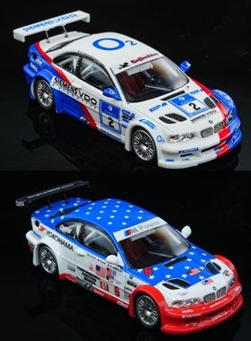 现货DCM&GOBOX联名1:64 宝马M3GTR E46 西门子涂装 合金汽车模型