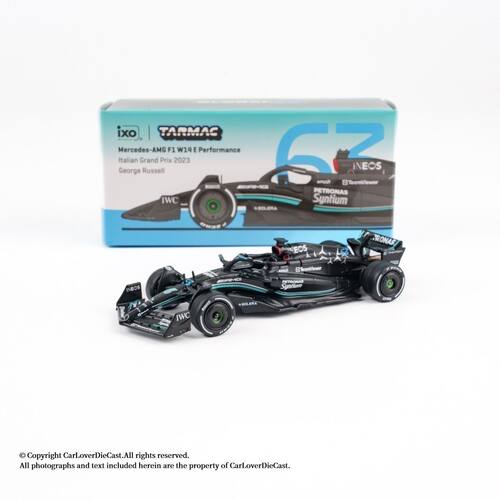 现货TW 1:64 F1赛车 奔驰AMG W14 E 2023意大利站 拉塞尔合金车模