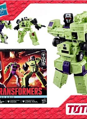 孩之宝 变形金刚玩具 SS86 大力神 挖地虎 指挥官拖斗吊钩套装 3C