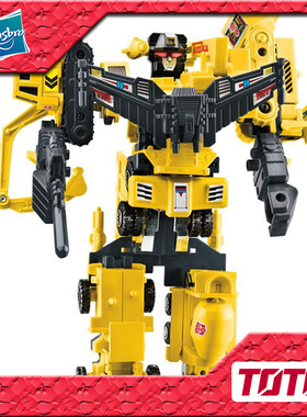 孩之宝变形金刚通卡混搭 通卡终结者 G1组合 黄色大力神 现货3C